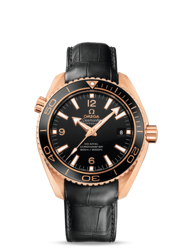 Omega Seamaster Planet Ocean 600M Co-Axial 42 Red Gold / Black / Alligator